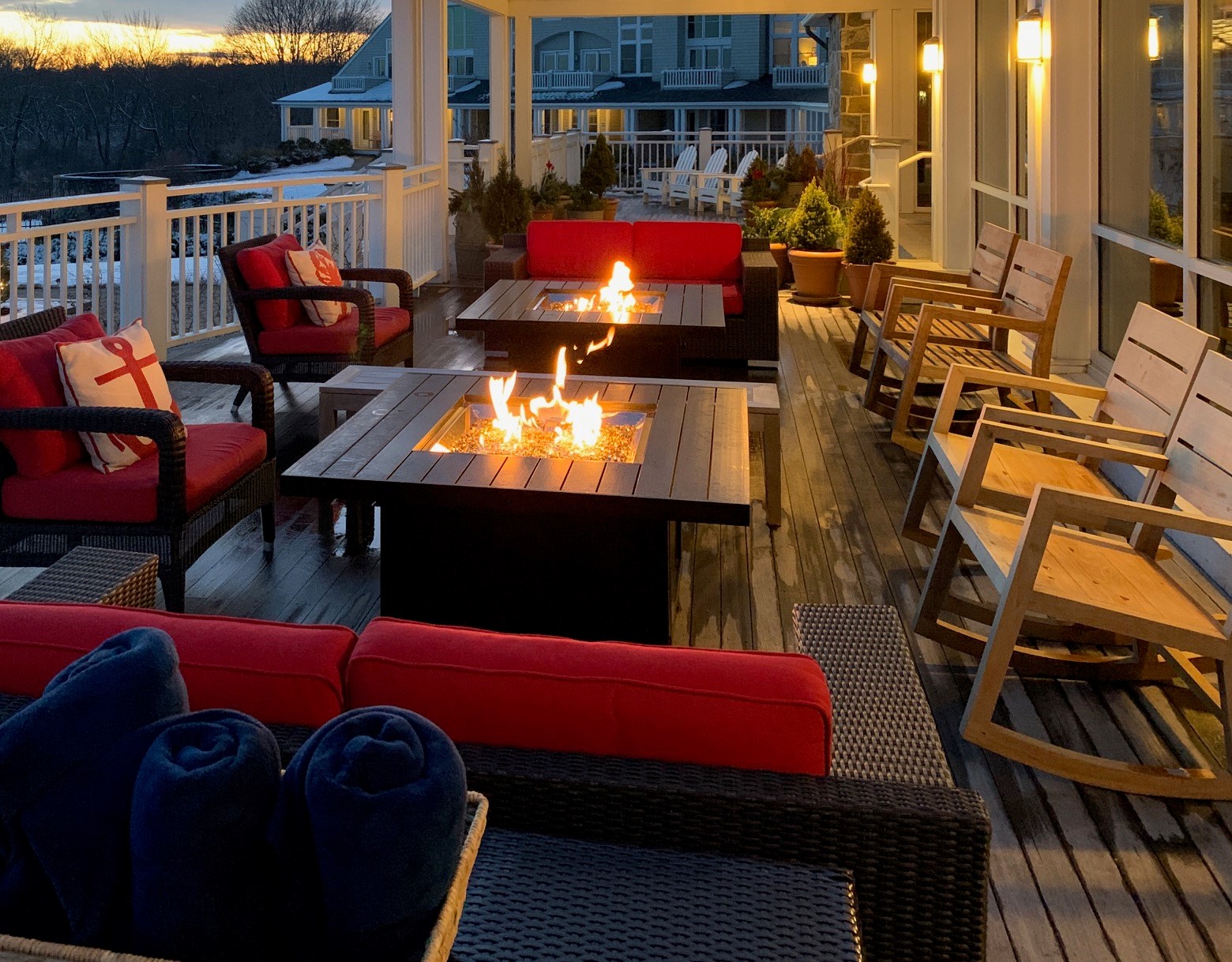 Fire Lounge Tables At Inn By The Sea