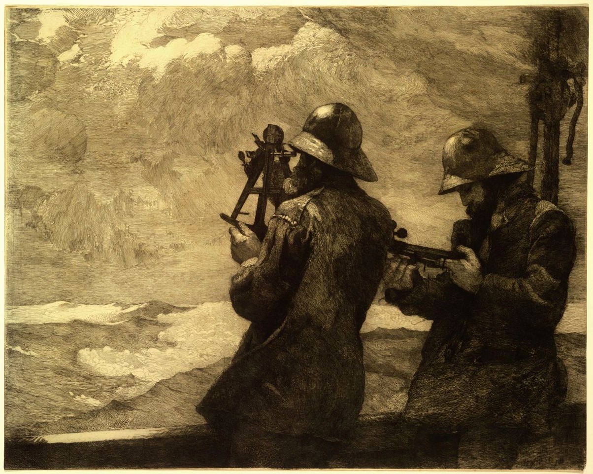Eight Bells Etching By Winslow Homer 1887
