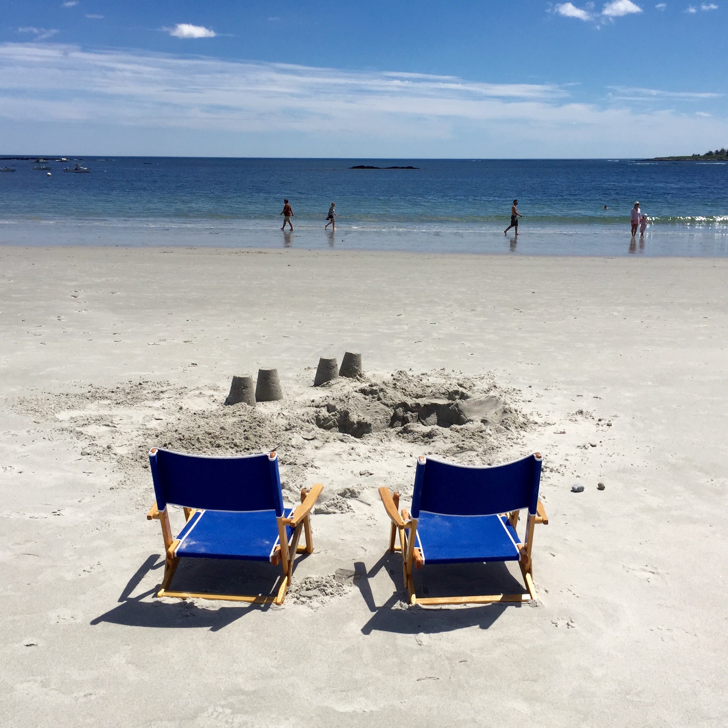Beach At Inn By The Sea In Summer