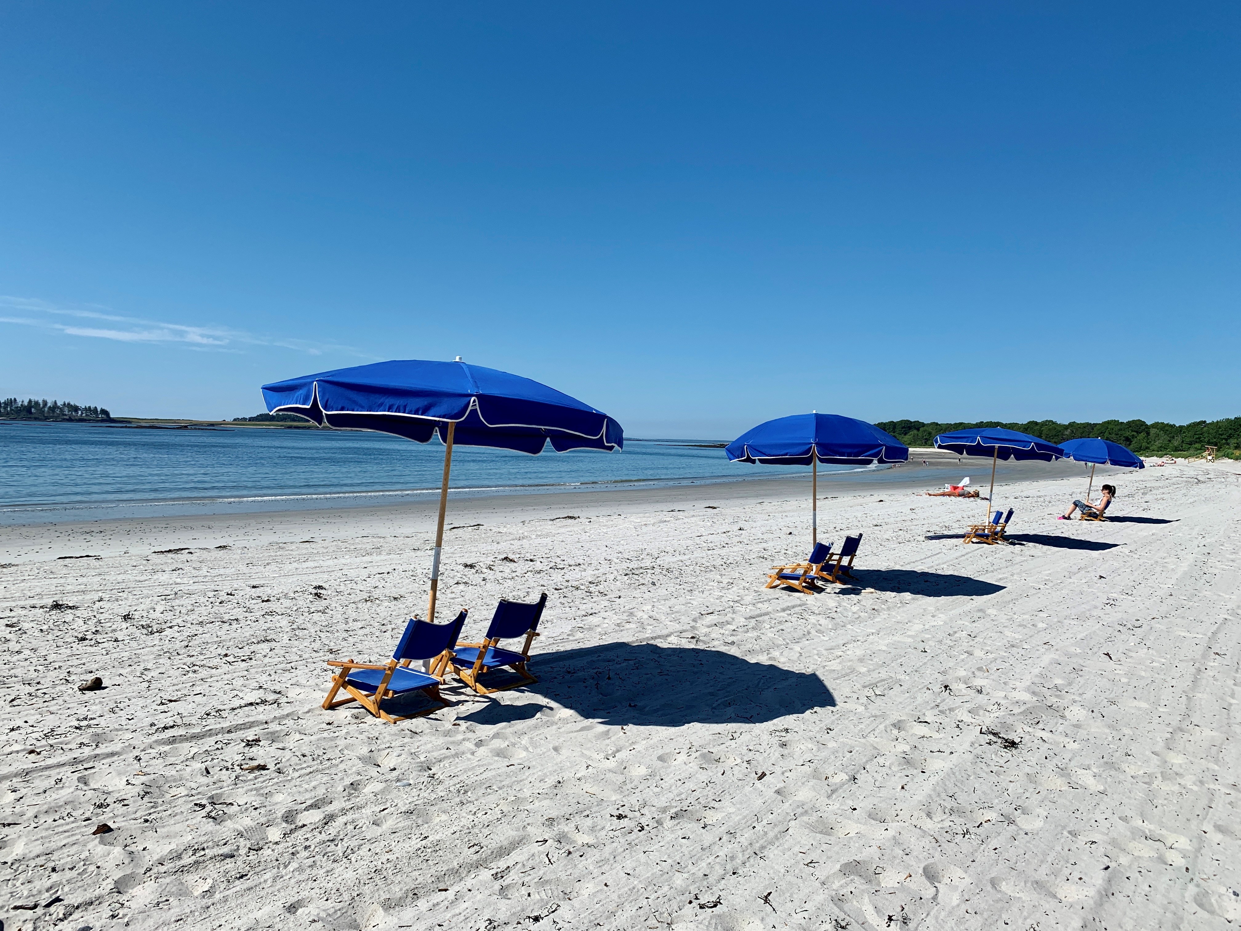 Umbrellas On The Beach At Inn By The Sea